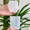 Transparent Self-Watering Plant Pots | Automatic Cotton Wick Absorption Nursery Cups for Seedlings & Garden