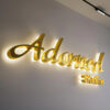 4 Custom 3D LED Backlit Metal Letters Sign – Large Illuminated Business Signage for Store & Company Outdoor Use