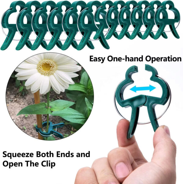 Reusable Plant Support Clips | Garden Vine Climbing Clamps for Tomato, Flower & Greenhouse Bracket