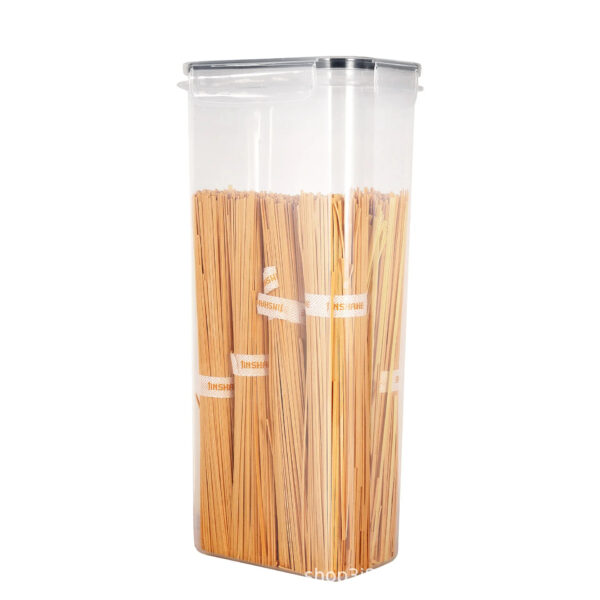 7-Piece Airtight Food Storage Container Set | BPA-Free Clear Plastic Kitchen Organizer with Labels & Pen