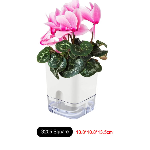 Magnetic Self-Watering Plant Pot | Double-Deck Cotton Rope Auto-Absorbent Lazy Flowerpot for Indoor Garden