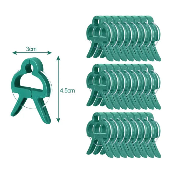 Reusable Plant Support Clips | Garden Vine Climbing Clamps for Tomato, Flower & Greenhouse Bracket