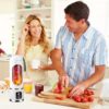 Portable Juicer Cup with Smart LED Display - USB Rechargeable Handheld Smoothie Blender, Personal Battery-Powered Fruit Juicer