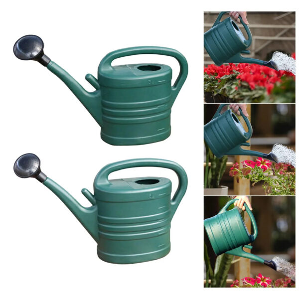 Long Spout Indoor and Outdoor Gardening Watering Can - Large Capacity ABS Water Pot with Ergonomic Handle for Houseplants, Flowers, and Yard Patio Care