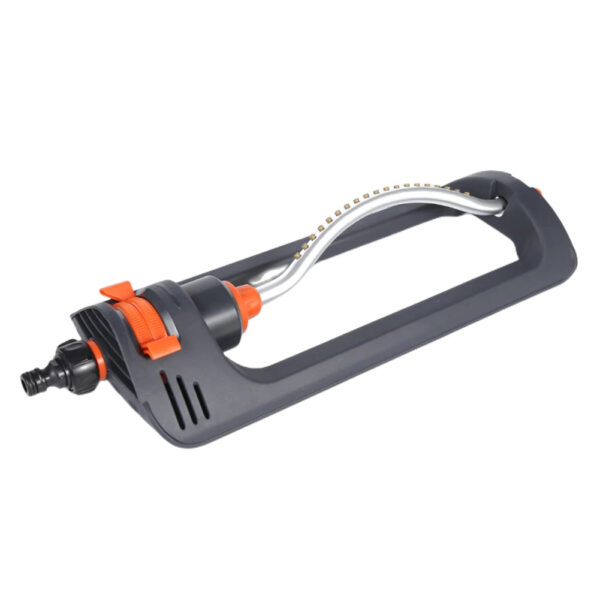 Heavy Duty Oscillating Lawn Sprinkler - Adjustable 4-Pattern Automatic Water Sprinkler, Large Coverage Area Yard Sprayer for Agricultural Irrigation and Roof Cooling