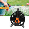 Portable DIY Garden Hose Reel Rack - Single-Arm Manual Water Pipe Storage Roller and Compact Crank Winder for Yard Watering and Car Washing