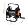 Portable DIY Garden Hose Reel Rack - Single-Arm Manual Water Pipe Storage Roller and Compact Crank Winder for Yard Watering and Car Washing