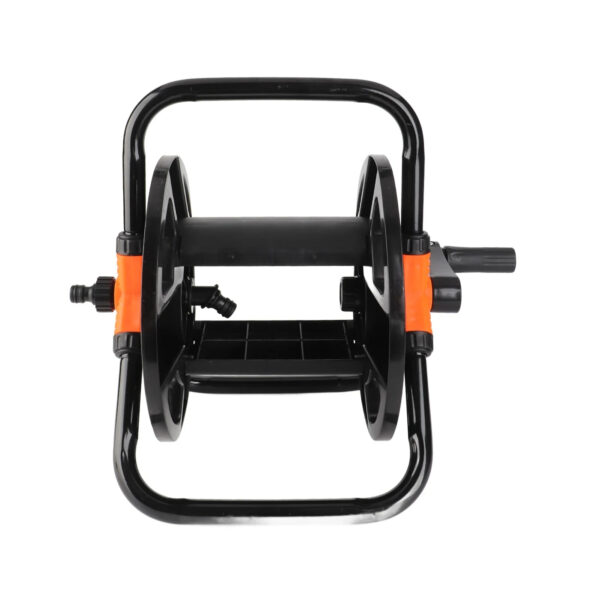 Portable DIY Garden Hose Reel Rack - Single-Arm Manual Water Pipe Storage Roller and Compact Crank Winder for Yard Watering and Car Washing
