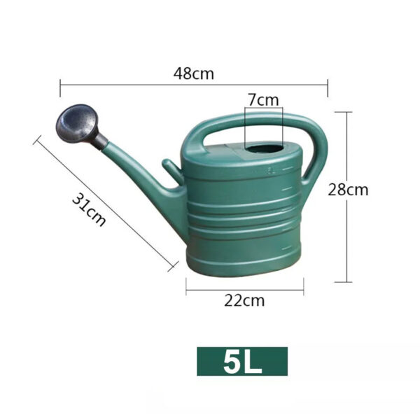Long Spout Indoor and Outdoor Gardening Watering Can - Large Capacity ABS Water Pot with Ergonomic Handle for Houseplants, Flowers, and Yard Patio Care