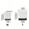 5Pcs Plant Pots, Self Watering Flower Pots Indoor Outdoor, Self Watering Planters with Drainage Hole & Clear Saucer Reservoir