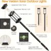 Outdoor Solar Pathway Lights (8-Pack) - Bright IP44 Waterproof Solar Garden Lights, Modern Matte Black Landscape Lighting for Yard, Patio, Walkway, and Driveway (Warm White)