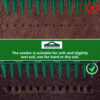 Manual Garden Seed Sower & Soil Tamper - Portable Row Packer and Dirt Compactor Tool for Seed Planting and Germination