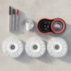 360° Spin Mop and Bucket Set with Stainless Steel Wringer - Heavy Duty Floor Cleaning System with 61-Inch Long Adjustable Handle and 3 Microfiber Replacement Mop Heads