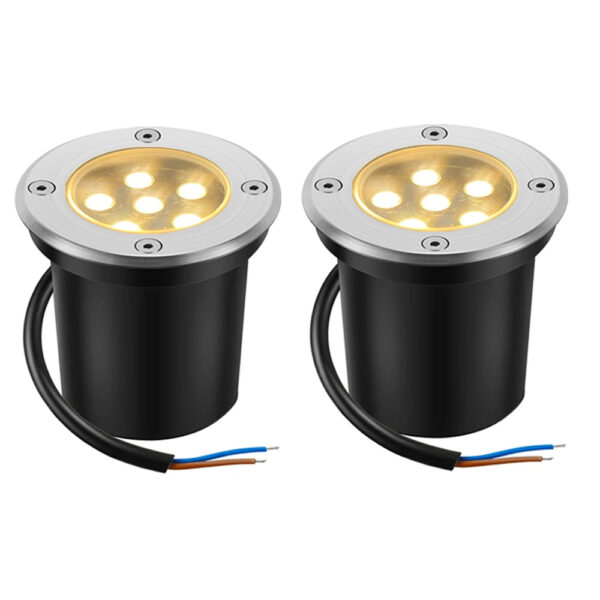Underground Lamp 10W LED In Ground Well Light 110V 220V Warm White IP65 Waterproof Landscape Spotlight for Grden Step Path Tree