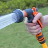 1 (1) 8-Pattern High-Pressure Hose Nozzle | Heavy-Duty Spray Gun for Garden & Car Wash