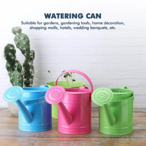 1.5L Vintage Metal Watering Can | Colorful Iron Flower Sprinkler for Indoor & Outdoor