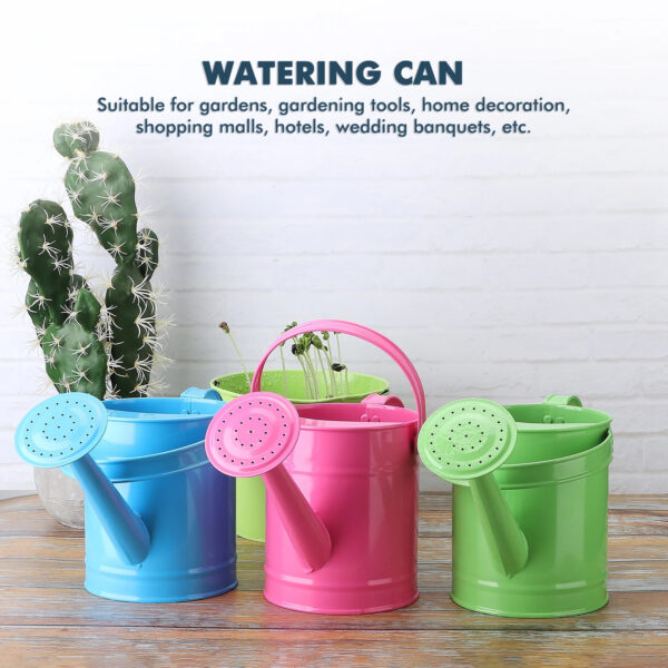 1.5L Vintage Metal Watering Can | Colorful Iron Flower Sprinkler for Indoor & Outdoor