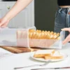 Airtight Bread Loaf Storage Container | Clear Countertop Keeper Box