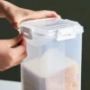 Airtight Bread Loaf Storage Container | Clear Countertop Keeper Box