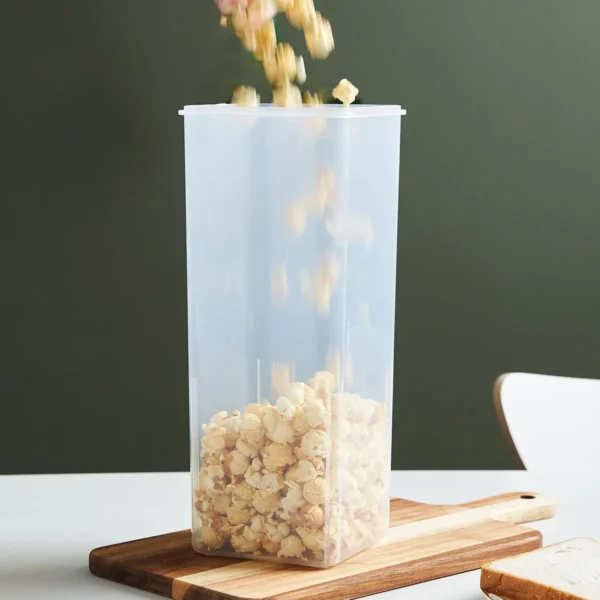 Airtight Bread Loaf Storage Container | Clear Countertop Keeper Box