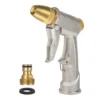 High-Pressure Brass Hose Nozzle | Heavy-Duty Zinc Alloy Metal Garden Spray Gun