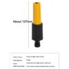 Adjustable Direct Injection Hose Nozzle | Compact High-Pressure Garden Spray Nozzle