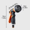 3 (1) 8-Pattern High-Pressure Hose Nozzle | Heavy-Duty Spray Gun for Garden & Car Wash