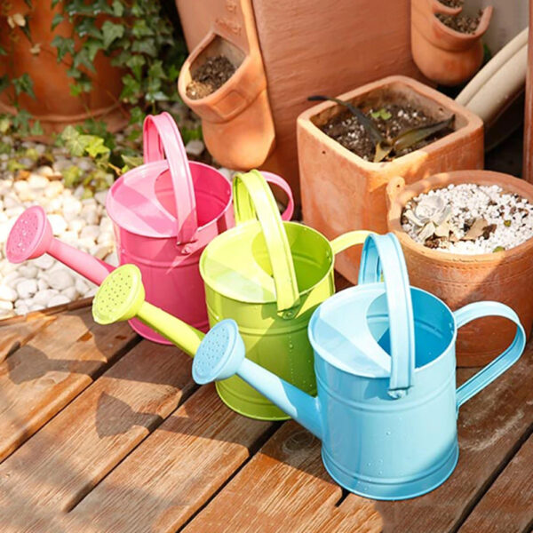 1.5L Vintage Metal Watering Can | Colorful Iron Flower Sprinkler for Indoor & Outdoor