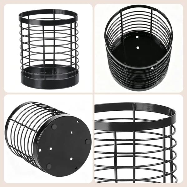 Stainless Steel Kitchen Utensil Holder | Countertop Cooking Tool Crock Organizer