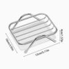 Stainless Steel Soap Dish with Removable Drip Tray - Contemporary Rectangular Countertop Saver & Sponge Holder Organizer for Bathroom Vanity, Shower, and Kitchen Sink