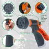 4 (1) 8-Pattern High-Pressure Hose Nozzle | Heavy-Duty Spray Gun for Garden & Car Wash