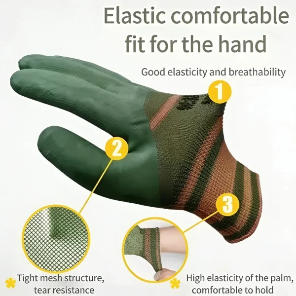 Thorn-Proof Gardening Gloves | Anti-Slip Rubber Coated Pruning Gloves