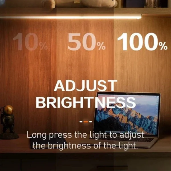 Wireless LED Motion Sensor Closet Light – USB Rechargeable Magnetic Under Cabinet Night Light