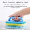 Ergonomic Heavy-Duty Scrub Brush with Handle | Multi-Surface Sponge Cleaner for Kitchen, Bathroom, Bathtub & Tile