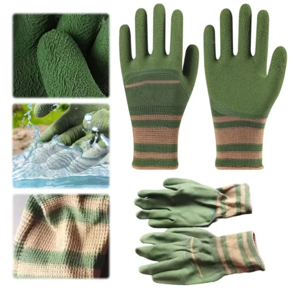 Thorn-Proof Gardening Gloves | Anti-Slip Rubber Coated Pruning Gloves