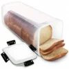 Airtight Bread Loaf Storage Container | Clear Countertop Keeper Box