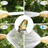 High-Pressure Brass Hose Nozzle | Heavy-Duty Zinc Alloy Metal Garden Spray Gun