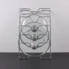 5-Tier Wall Mount Pot Lid Holder | Metal Kitchen Cabinet Organizer Rack