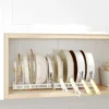 Expandable Pan & Pot Lid Rack | Adjustable Carbon Steel Cookware Organizer