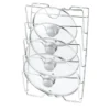 5-Tier Wall Mount Pot Lid Holder | Metal Kitchen Cabinet Organizer Rack
