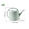 Ergonomic Long-Spout Watering Can with Detachable Rose Sprinkler – Large Capacity Heavy-Duty Garden Watering Pot for Indoor & Outdoor Plants
