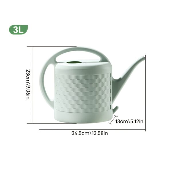 Ergonomic Long-Spout Watering Can with Detachable Rose Sprinkler – Large Capacity Heavy-Duty Garden Watering Pot for Indoor & Outdoor Plants