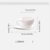 Creative Ceramic Coffee Cup and Saucer Set (200ml) - Modern European Crooked-Style Porcelain Tea Mug, Elegant Asymmetric Espresso & Milk Cup for Luxury Afternoon Tea