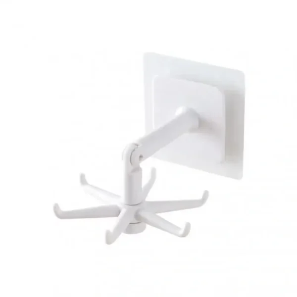 360° Rotating Wall Hook | No-Drilling Seamless Kitchen & Bathroom Storage Rack