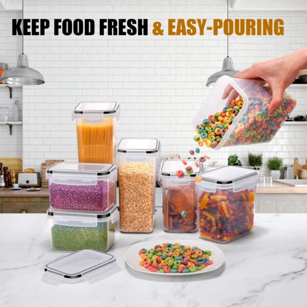 7-Piece Airtight Food Storage Container Set | BPA-Free Pantry Organizers
