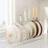 Expandable Pan & Pot Lid Rack | Adjustable Carbon Steel Cookware Organizer