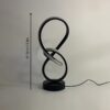 Modern LED Spiral Desk Lamp - Minimalist Twist Loop Table Light with 3 Adjustable Color Temperatures, Plug-in USB Decorative Bedside Accent Lamp for Bedroom, Living Room, and Office