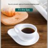 Creative Ceramic Coffee Cup and Saucer Set (200ml) - Modern European Crooked-Style Porcelain Tea Mug, Elegant Asymmetric Espresso & Milk Cup for Luxury Afternoon Tea
