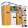 7-Piece Airtight Food Storage Container Set | BPA-Free Pantry Organizers