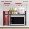 Expandable Microwave Rack Organizer | Heavy-Duty Kitchen Countertop Shelf